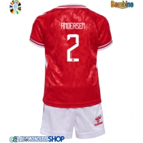 Maglie da calcio Danimarca Joachim Andersen #2 Prima Maglia Bambino Europei 2024 Manica Corta (+ Pantaloni corti)